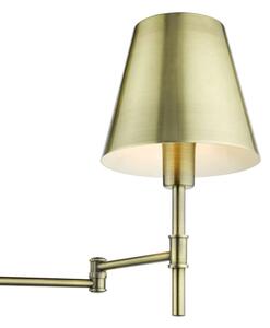 Där Lighting KEN0775 - Lampada da parete con braccio flessibile KENSINGTON 1xE14/25W/230V ottone