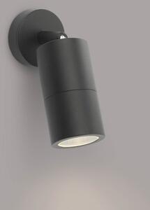 Där Lighting ORT0722 - Faretto LED da parete per esterni ORTEGA 1xGU10/5W/230V IP65 nero