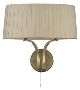 Där Lighting CRI0929 - Lampada da parete CRISTIN 2xE14/40W/230V ottone/taupe