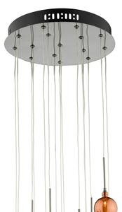 Där Lighting AUR1564 - Lampadario AURELIA a sospensione su cavi 15xG4/10W/230V