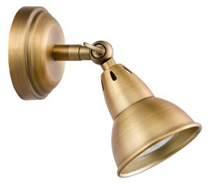 Där Lighting NAT0742 - Faretto da parete NATHANIEL 1xGU10/11W/230V in ottone