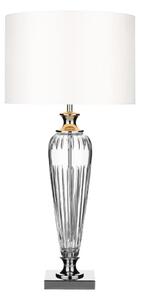 Där Lighting HIN4208 - Lampada da tavolo HINTON 1xE27/60W/230V, bianca/cromo lucido