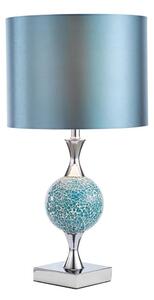 Där Lighting ELS4223 - Lampada da tavolo ELSA 1xE27/40W/230V blu/cromo lucido