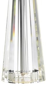 Där Lighting CYP4208 - Lampada da tavolo CYPRUS 1xE27/60W/230V crema/trasparente