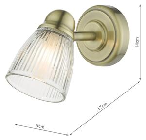 Där Lighting CED0775 - Applique da bagno CEDRIC 1xG9/25W/230V IP44 ottone
