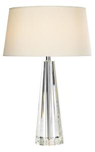 Där Lighting CYP4208 - Lampada da tavolo CYPRUS 1xE27/60W/230V crema/trasparente