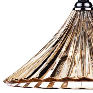 Där Lighting ARD866 - Lampadario a catena ARDECHE 1xE27/60W/230V ottone/marrone fumé