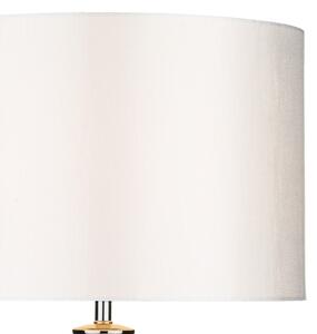 Där Lighting HIN4208 - Lampada da tavolo HINTON 1xE27/60W/230V, bianca/cromo lucido