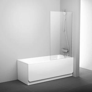 Ravak Pivot - Schermo per vasca da bagno 800x1400 mm, bianco/vetro trasparente 79840100Z1