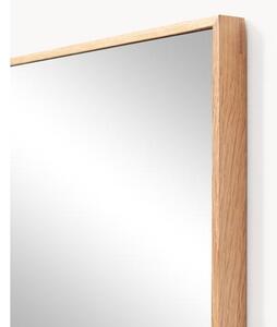 Specchio rettangolare da parete con cornice in legno di quercia Avery