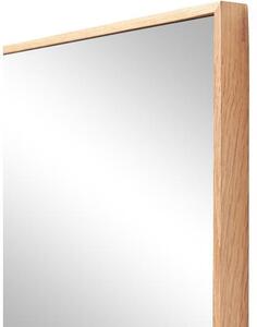 Specchio rettangolare da parete con cornice in legno di quercia Avery