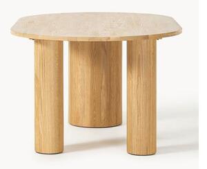 Tavolo ovale in legno di quercia Dunia, 180 x 110 cm