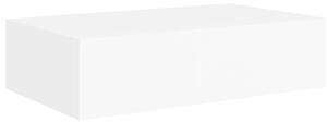 Scaffale con Cassetti da Parete Bianco 40x23,5x10 cm in MDF