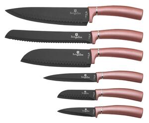 BerlingerHaus - Set coltelli in acciaio inox 6 pz oro rosa/nero