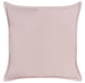 Cuscino in velluto rosa 60 x 60 cm moderno minimalista divano soggiorno Beliani