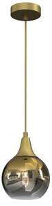 Lampadario a sospensione con filo MONTE 1xE27/60W/230V diametro 15 cm oro