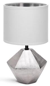 Aigostar - Lampada da tavolo 1xE14/40W/230V argento/bianco