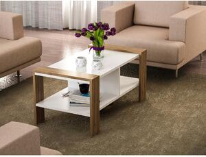 Tavolino ERICA 42x90 cm bianco/marrone