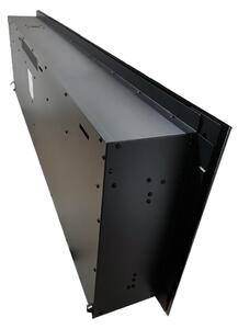 Camino elettrico ElectricSun PAULA vetro XS nero, a parete, a pavimento o incorporabile, con suono, 10 colori, con l’app, L102xH45cm