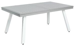 Set da pranzo 8 posti Bianco con tavolo grigio 6 sedie Giardino Patio Terrazza Beliani