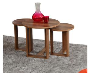 SET 3x Tavolino MIRA marrone