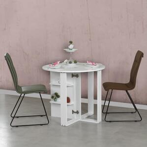 Tavolo pieghevole MIDDLE 77x90 cm bianco