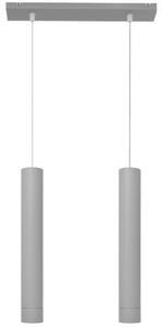 LED Lampadario a sospensione con filo TUBA 2xGU10/6,5W/230V grigio