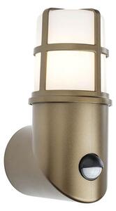 Redo 90199 - Lampada da esterno con sensore TRITON 1xE27/28W/230V IP54 ottone