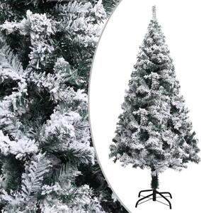 Albero di Natale Artificiale con Neve Fioccata Verde 150 cm PVC