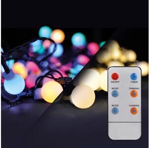 Brilagi - Catena natalizia da esterno LED RGBW 100xLED/8 funzioni 15m IP44 + tc