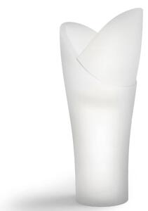 Vaso a colonna per piante Fiorite a cascata ASSIA CON LUCE Dimensioni 56x40x h 140 cm - Peso 9 Kg, LED OUTDOOR con cavo Stile vivace e moderno colore Trasparente