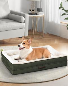 Letto ortopedico per cani di grossa taglia - Lavabile e impermeabile - Colore verde oliva