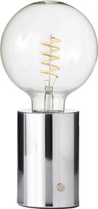 Lampada da tavolo ricaricabile a LED stile Edison con filamento 2000mAh touch dimmer cromo lampadina chiara