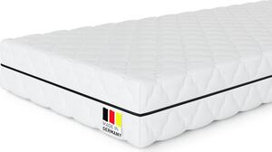 MSS e.K. Materasso 90 x 200 cm Ortho Klassik 19 H2 | Materasso in schiuma fredda a 7 zone, altezza 19 cm | Materassi progettati e prodotti in Germania
