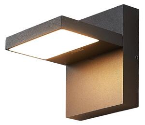 Lucande LED lampada da parete per esterni Silvan, antracite, IP65, 14 cm