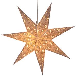 Stella di carta pieghevole illuminata dell'Avvento, stella di Natale 60 cm - Nina White, decorazione per finestre a stella