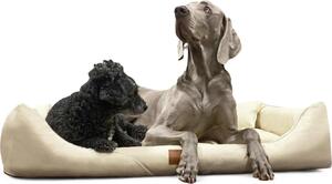 Tierlando® Lettino ortopedico per cani WILLIAM Easy-Clean | Divano per cani - dimensioni: 90x75cm | colore: 05 crema