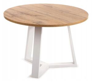 Tavolino TRILEG 48x70 cm bianco/marrone