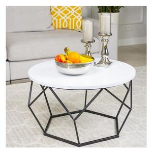 Tavolino DIAMOND 40x70 cm nero/bianco