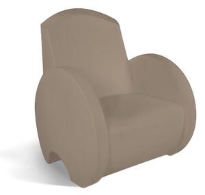 Poltrona seduta in polietilene SUNSET Dimensioni 77x82x h 96 cm Per arredare al meglio uno spazio in giardino o a bordo piscina uso interno esterno tortora