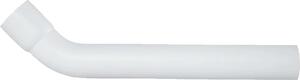 Tecuro tubo di risciacquo curva 45° con raccordo - Ø 44 mm per cassetta WC - PVC bianco
