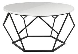 Tavolino DIAMOND 40x70 cm nero/bianco