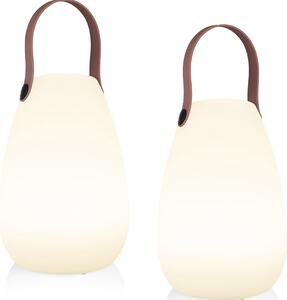 Lampade da tavolo a LED ricaricabili in SET da 2 con cavo USB e cambio colore, IP44