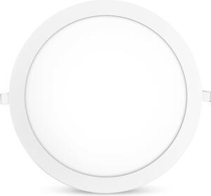 24w Slim LED Panel Lampada da incasso Lampada da incasso a soffitto Lampada da soffitto Bianco caldo Rotonda Ø 300 mm