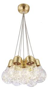 Klausen 142007 - Lampadario LED a sospensione con filo BULBS LED/30W/230V oro
