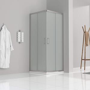 Cabina doccia i-flair ad ante scorrevoli 70x70x190 cm in vetro di sicurezza satinato da 6 mm - DK77