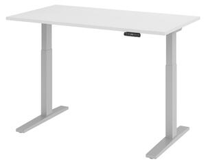 Scrivania elettrica bümö XMKA - Finitura: Bianco, Struttura: Argento, Dimensioni: 140 x 80 cm