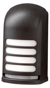 Lampada da parete a batteria Konstsmide Prato con sensore di movimento, plastica nera, LED