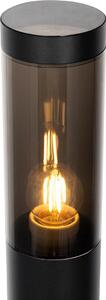 Lampada da esterno moderna a palo, nera, 45 cm, IP44, Rox