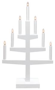 Eglo 410153 - Candeliere natalizio TRAPP 7xE10/3W/230V bianco